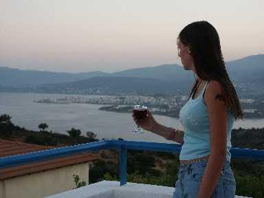 Der Panoramablick vom Balkon aus