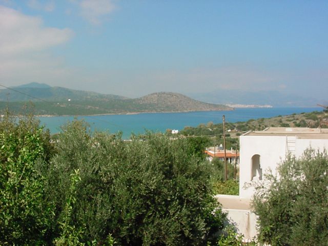 Sicht zum Meer von der Wohnung Kreta Agios Nikolaos