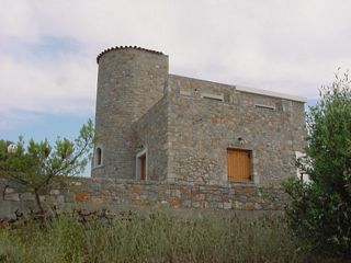 Steinhaus auf der Insel Kreta bei Agios Nikolaos (Lasithi